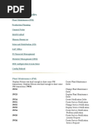 Transaction Codes: Plant Maintenance (PM)