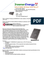 Kyocera Kd205gx LP 205w 18v Solar Panel Pallet