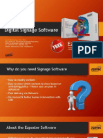 Digital Signage Software EZposter 2018