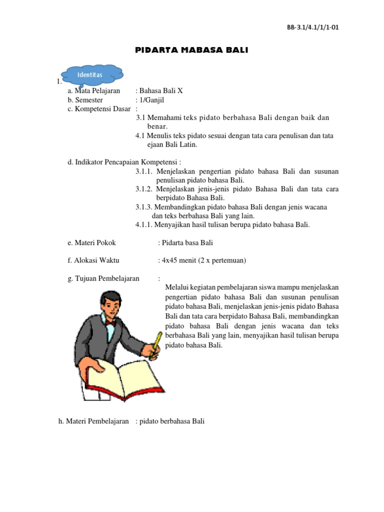 Contoh Teks Pangenter Acara Dalam Bahasa Bali Terkait Teks