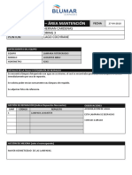 Informe de Falla Lampara Luxmeter