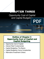 Chapter Three: Opportunity Cost of Capital and Capital Budgeting