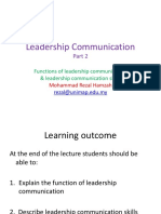 DUW123 Leadership Communication Part 2