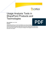 Share Point Usage Analysis