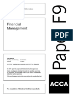 Pilot Paper ACCA F9