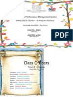 Result - Based Performance Management System: (RPMS) Tool For Teacher I - III (Proficient Teachers)