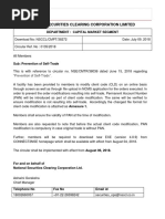 National Securities Clearing Corporation Limited: Department: Capital Market Segment