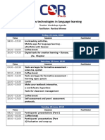 Teacher Workshop Agenda