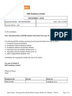 NSE Academy Limited: Department: NCFM