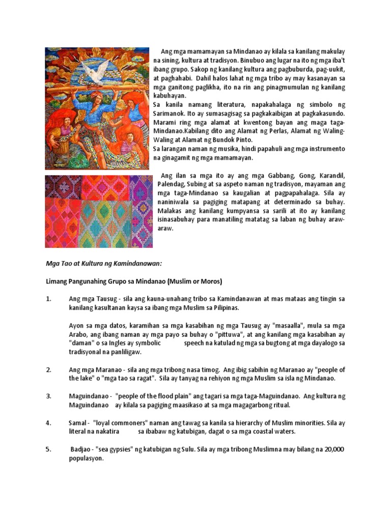 Kultura NG Mindanao  PDF
