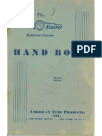Watchmaster Recorder Handbook 1948