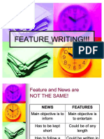  Feature Writing