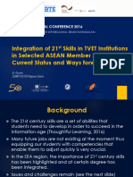 Integrating 21st Skills in TVET Institution in ASEAN