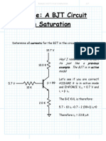 Example a BJT Circuit in Saturation