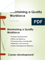 Maintaining A Quality Workforce - Espinas