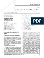 Primer Consenso Nacional Sobre Alimentación en El Primer Año de La Vida PDF