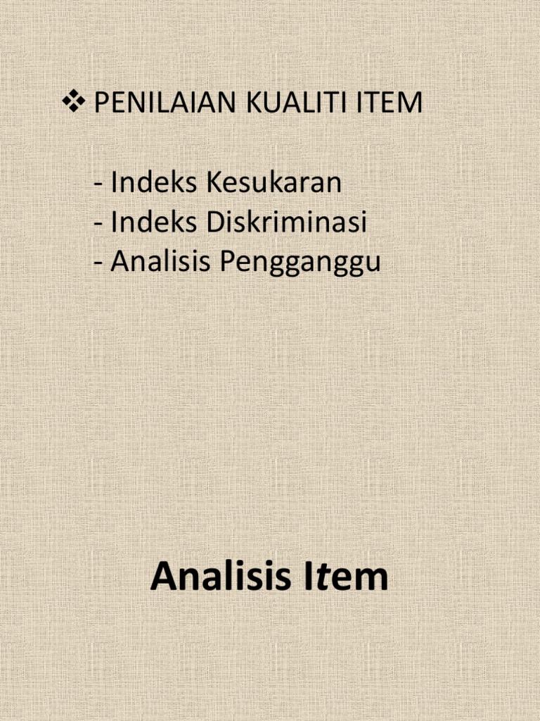 21 Mac Analisis Item Pdf