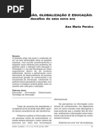 INFORMAÇÃO, GLOBALIZAÇÃO E EDUCAÇÃO
