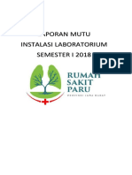 Laporan Mutu Instalasi Laboratorium Semester I 2018