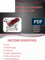 Behavior Pattern of Consumer While Buying A Car: Prepared by