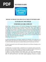 Download Report on Mother Dairy by Sumati Narang SN38389307 doc pdf