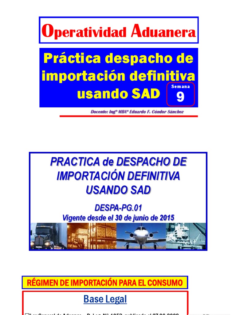 Importación Definitiva Pdf Aduana Justicia