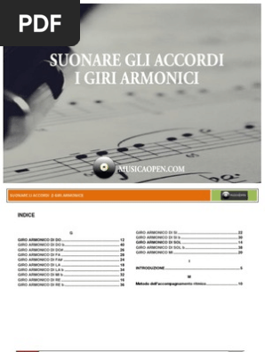 Suonare Gli Accordi I Giri Armonici