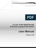 User Manual: D-Link KVM-440/KVM-450 8/16 Port Combo KVM Switch