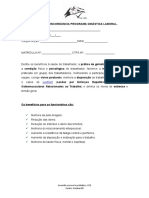 Termo de Concordancia Em Realizar a Ginastica Laboral