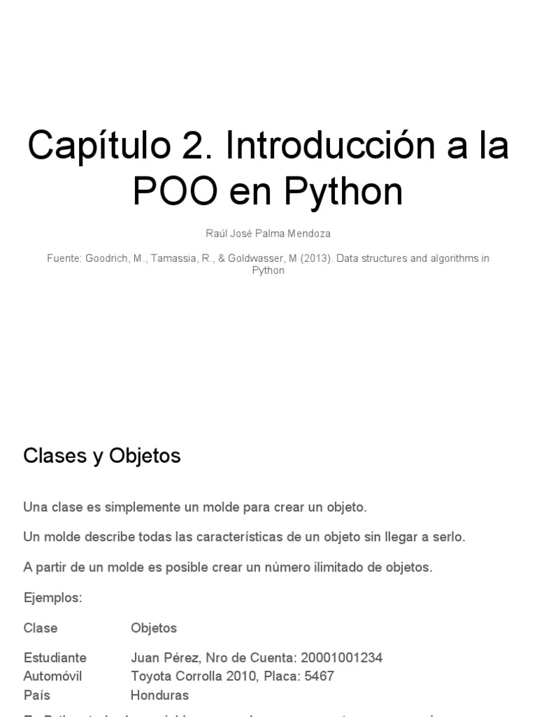 POO en Python | PDF | Paradigmas de programación | Desarrollo de software