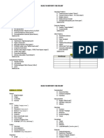 Medical History Checklist