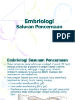 Kuliah 1. Embriologi Susunan Pencernaan