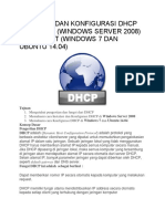 Instalasi Dan Konfigurasi DHCP Di Server
