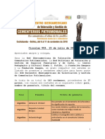 Circular 003 Ponentes y Resúmenes Aceptados XIX Encuentro Iberoamericano