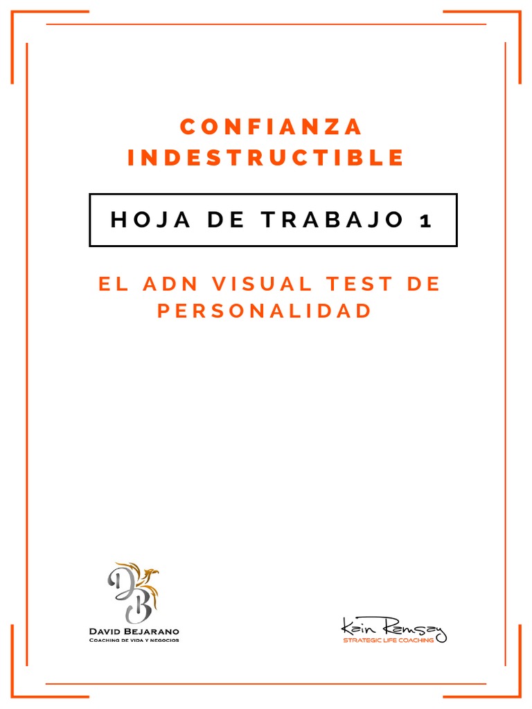 2 Confianza Indestructible El Adn Visual Test de Personalidad PDF | PDF ...