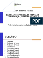 Aula 07 - Quadrilateros - Triangulos - Inscricao e Circunscricao - Triangulo Retangulo PDF