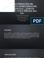 Caracterización Del Cerámico Superconductor CaLaBaCu3O7-δ