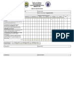 HOPE - Table of Specifications (TOS) Template - Sample