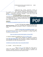 Modelo Inicial de Ação de Danos