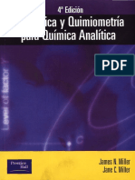 (Spanish Edition) James Miller, Jane C. Miller-Estadistica y Quimiometria Para Quimica Analitica-Pearson Educacion (2005)