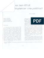 33.- Porque es tan dificil Implantar una polÃ­tica