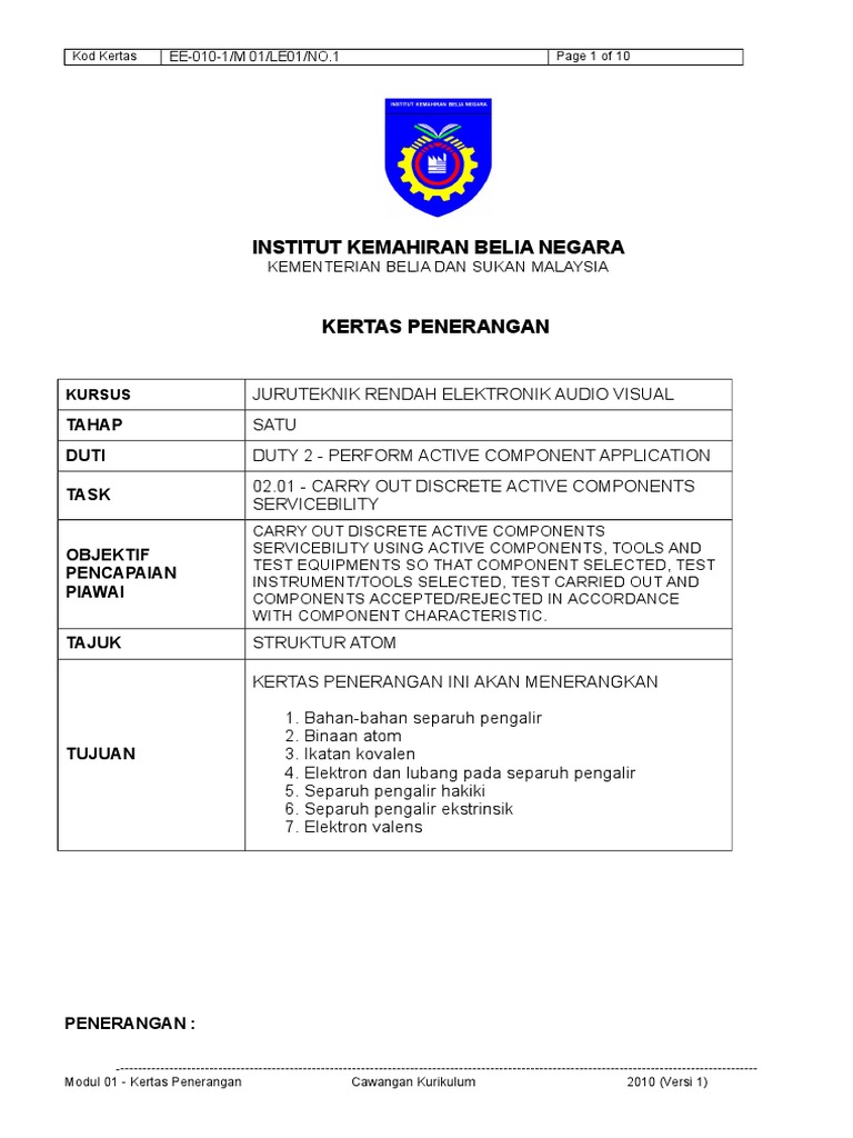 01 - Struktur Atom | PDF