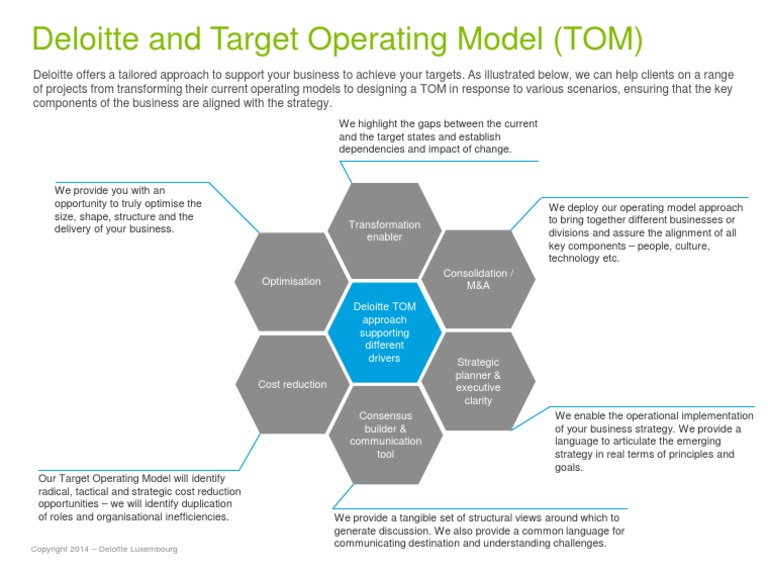 Lu Deloitte And Target Operating Model 122014 Strategic Management Leadership