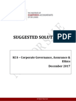 Kc4 Corporate Governance Assurance and Ethics December 2017