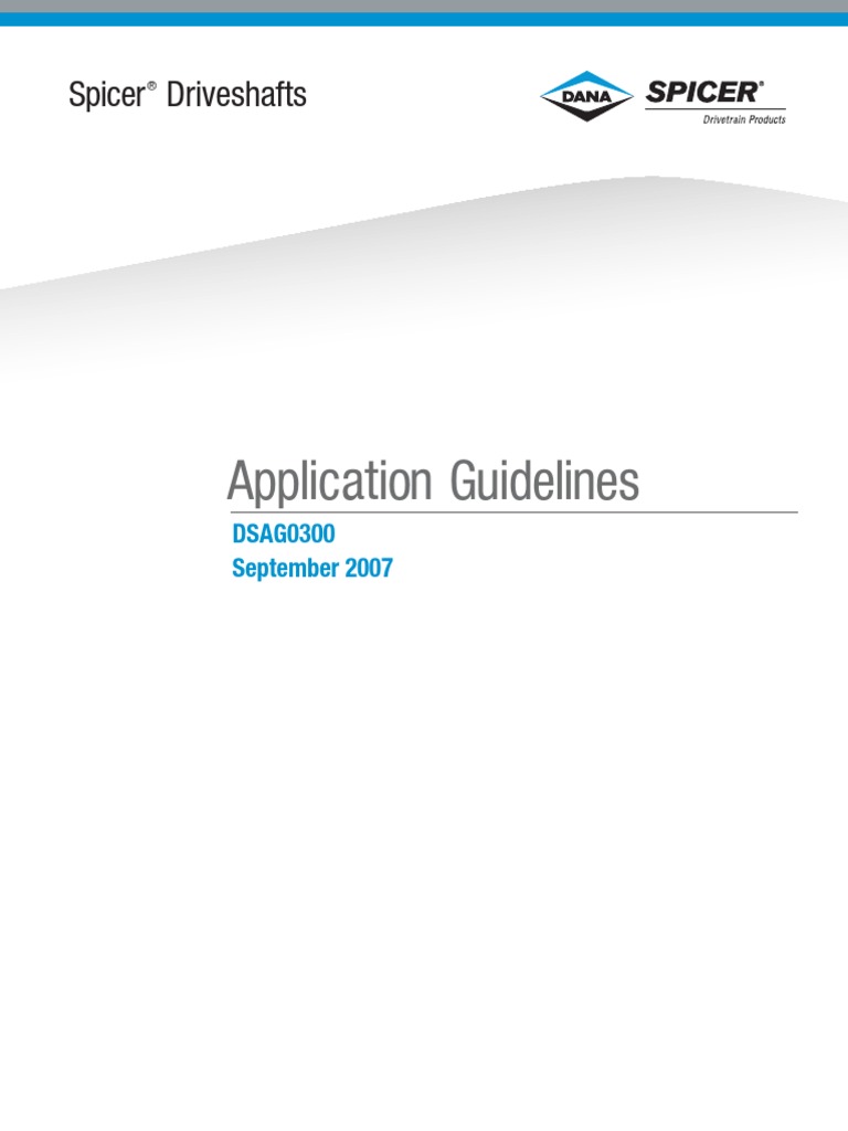 End Yoke Application Guidelines PDF