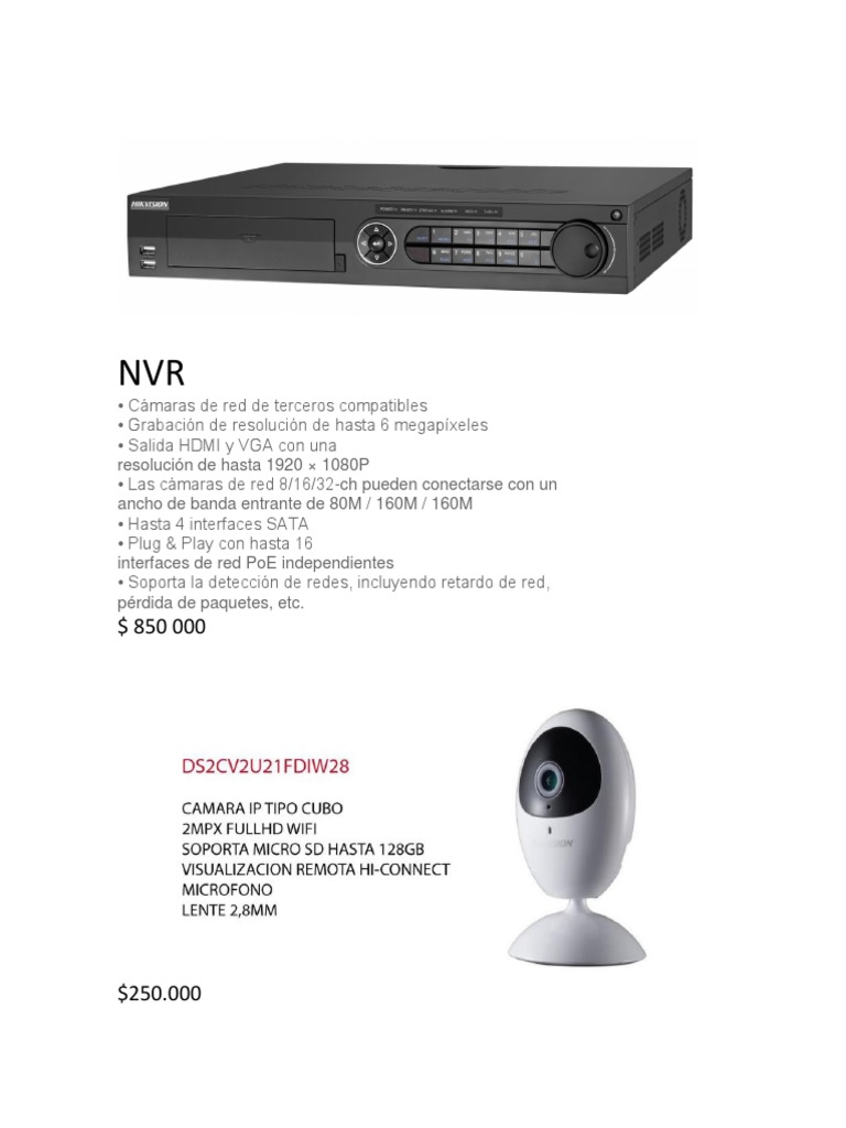 NVR | PDF | Hogar, jardinería y bricolaje | Tecnología