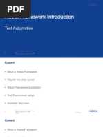 Robot Framework Introduction: Test Automation