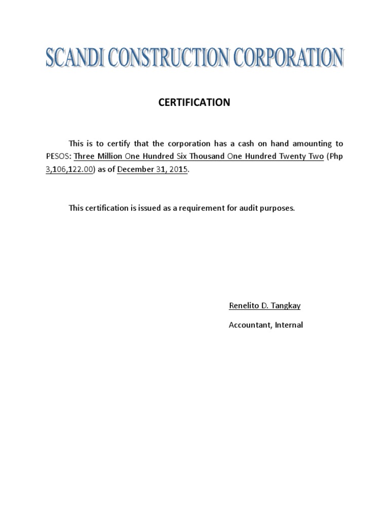 Certification PDF Accountant Accounting