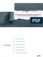 Bahan Sosialisasi Peraturan Presiden Nomor 16 Tahun 2018