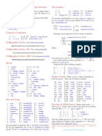 Math Ref Sheet Updated